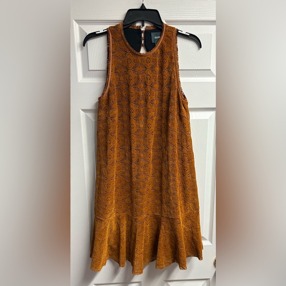 Maeve Anthropologie Amis Lace Mini Dress Size 6P - Picture 2 of 5